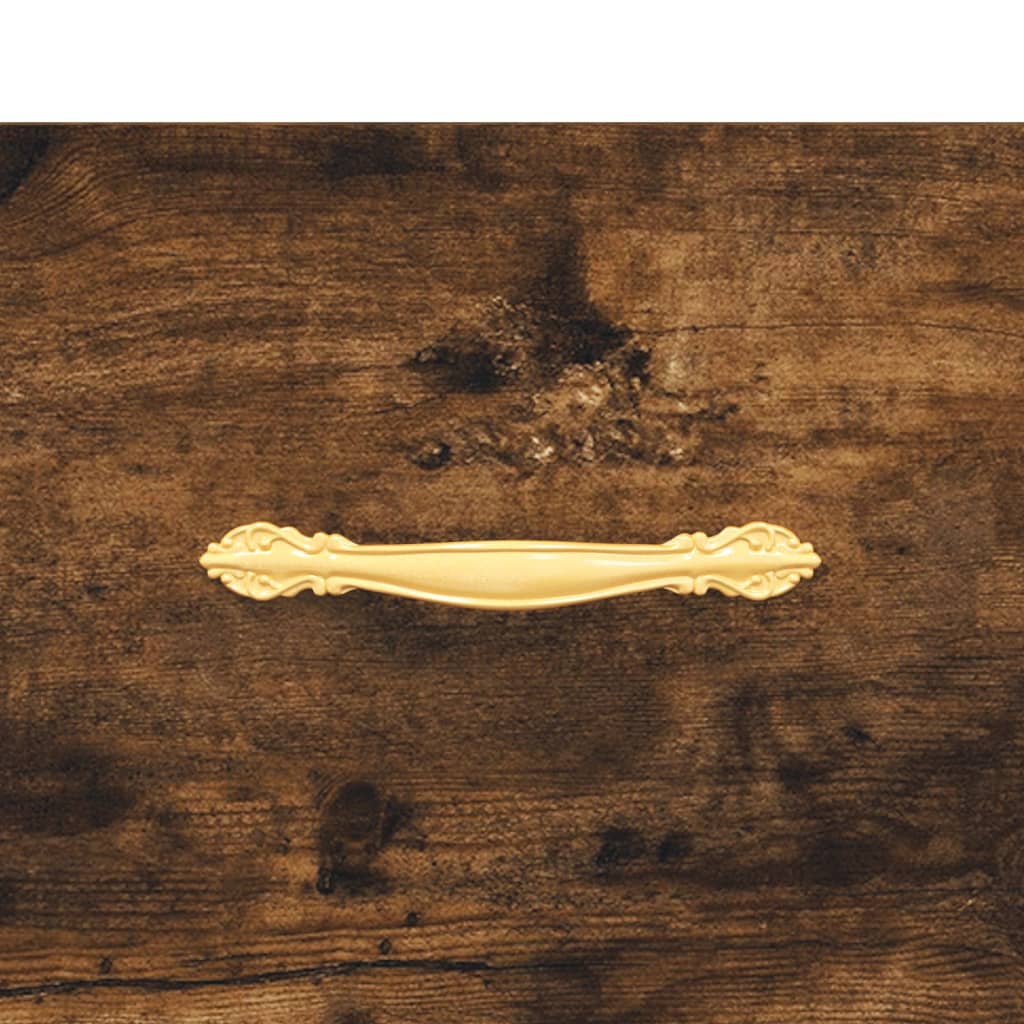 Coffee tables 2 pcs. Smoked oak 50x50x40 cm wood material