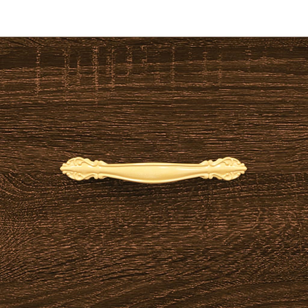 Coffee tables 2 pcs. Brown oak look 50x50x40 cm wood material