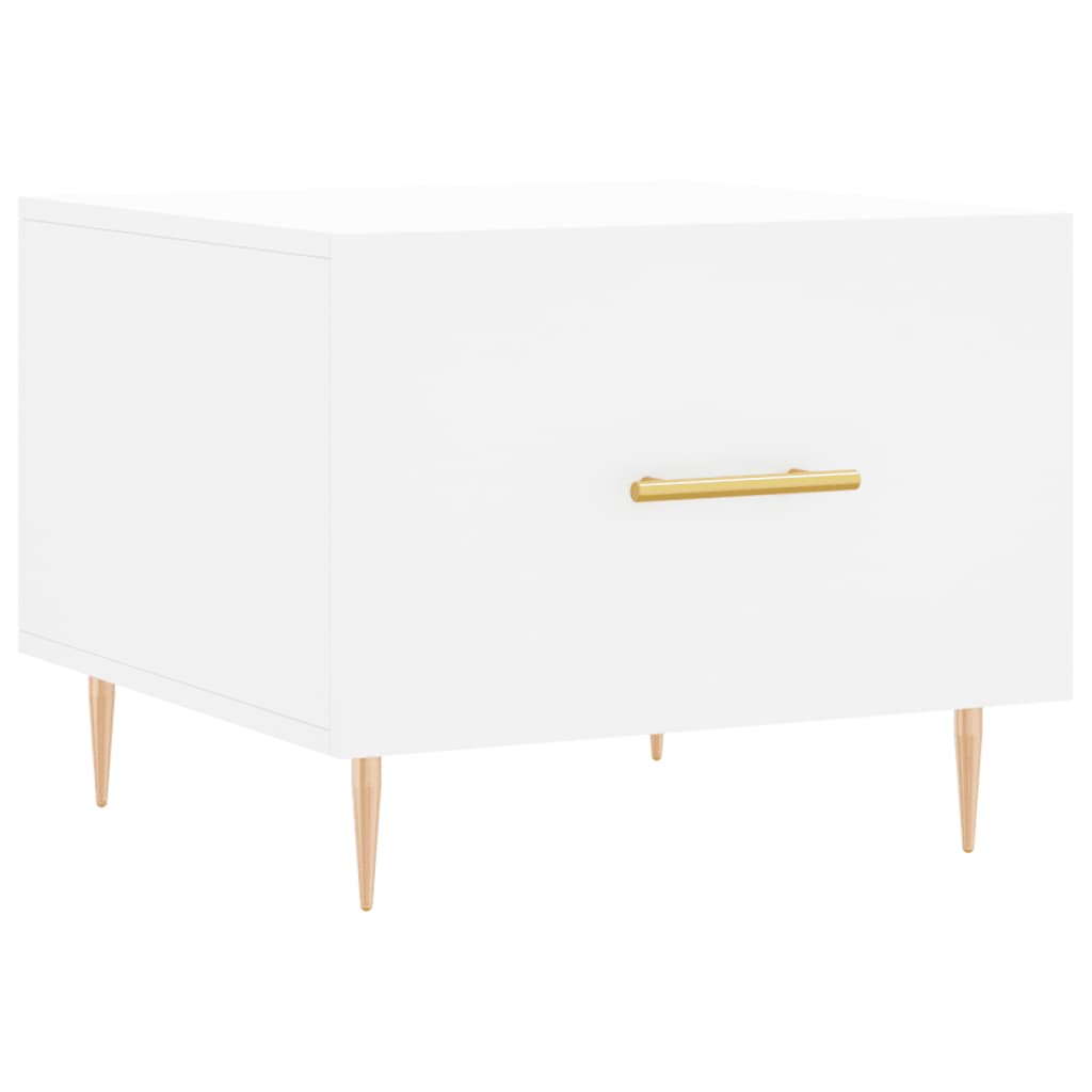 Coffee Tables 2 pcs. White 50x50x40 cm Wood Material