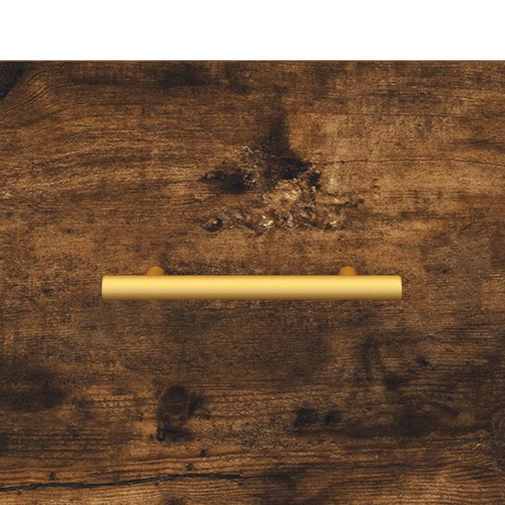 Coffee table smoked oak 50x50x40 cm wood material