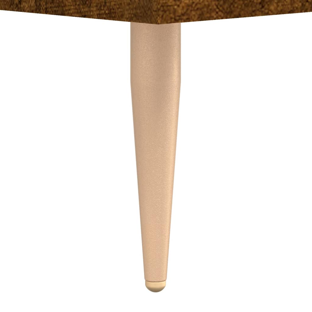 Coffee table smoked oak 50x50x40 cm wood material