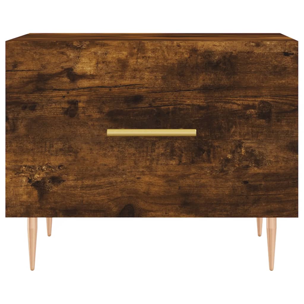 Coffee tables 2 pcs. Smoked oak 50x50x40 cm wood material
