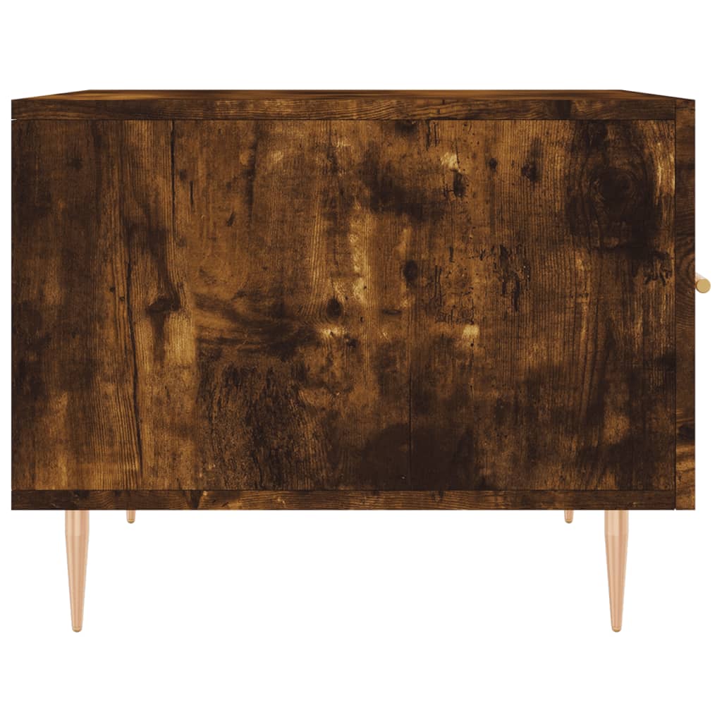 Coffee tables 2 pcs. Smoked oak 50x50x40 cm wood material