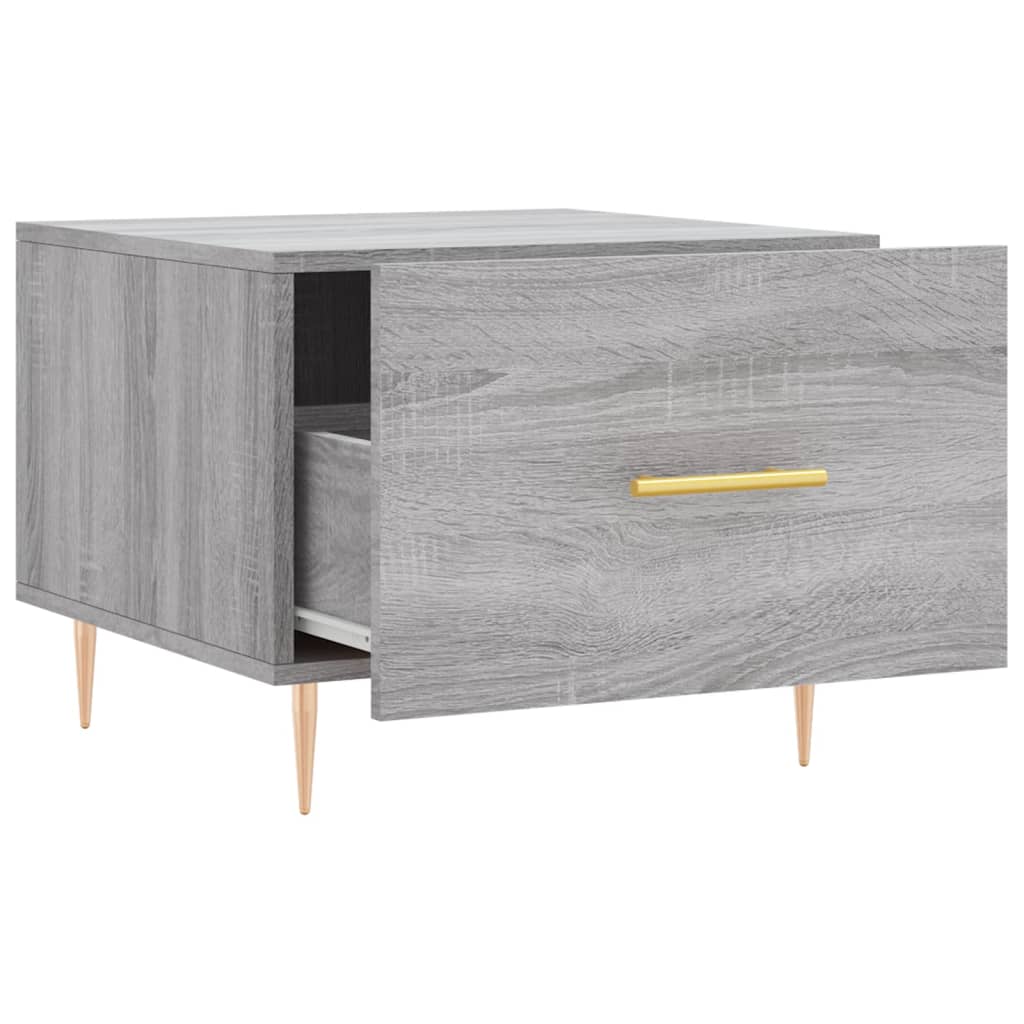 Coffee Tables 2 pcs. Gray Sonoma 50x50x40 cm Wood Material