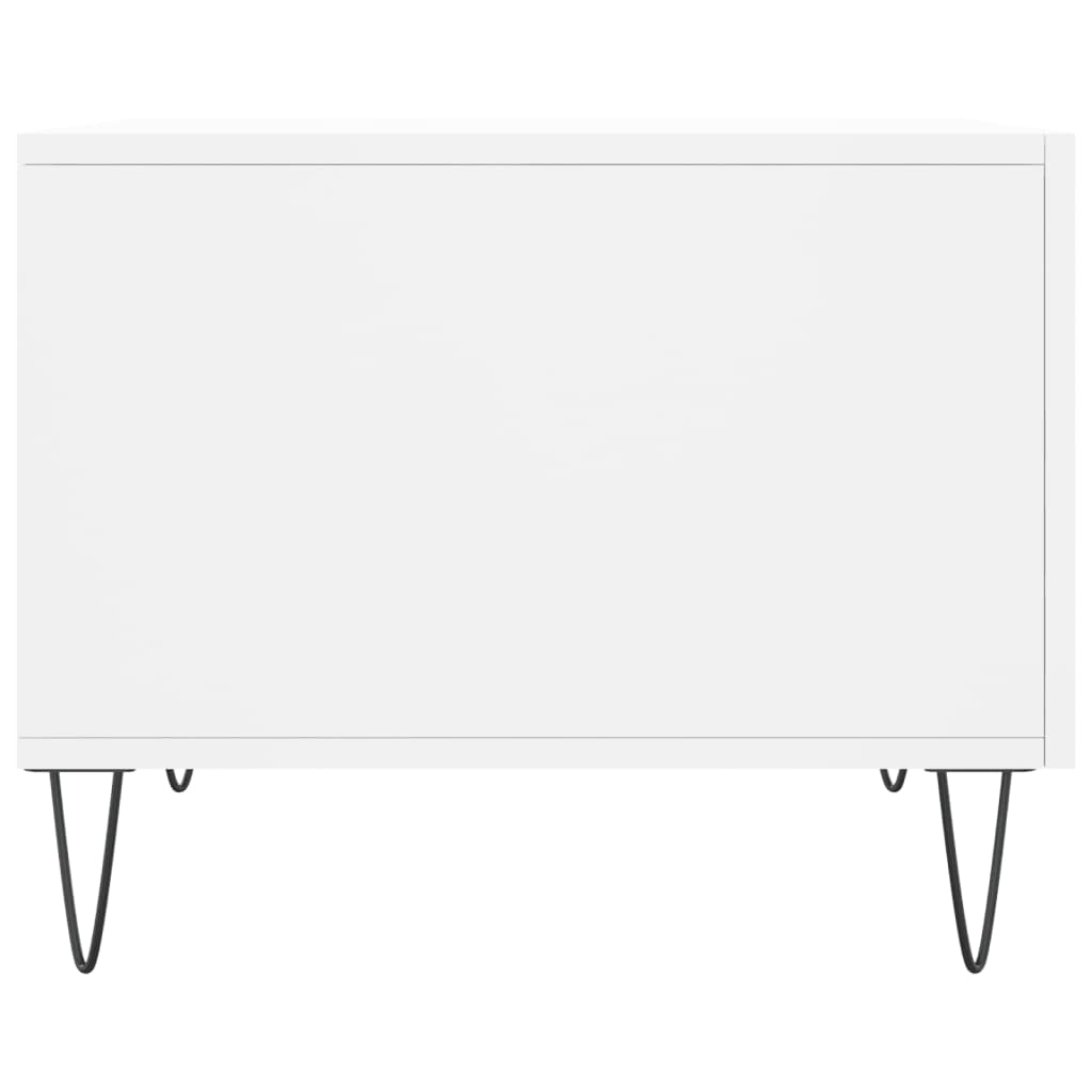 Coffee Tables 2 pcs. White 50x50x40 cm Wood Material