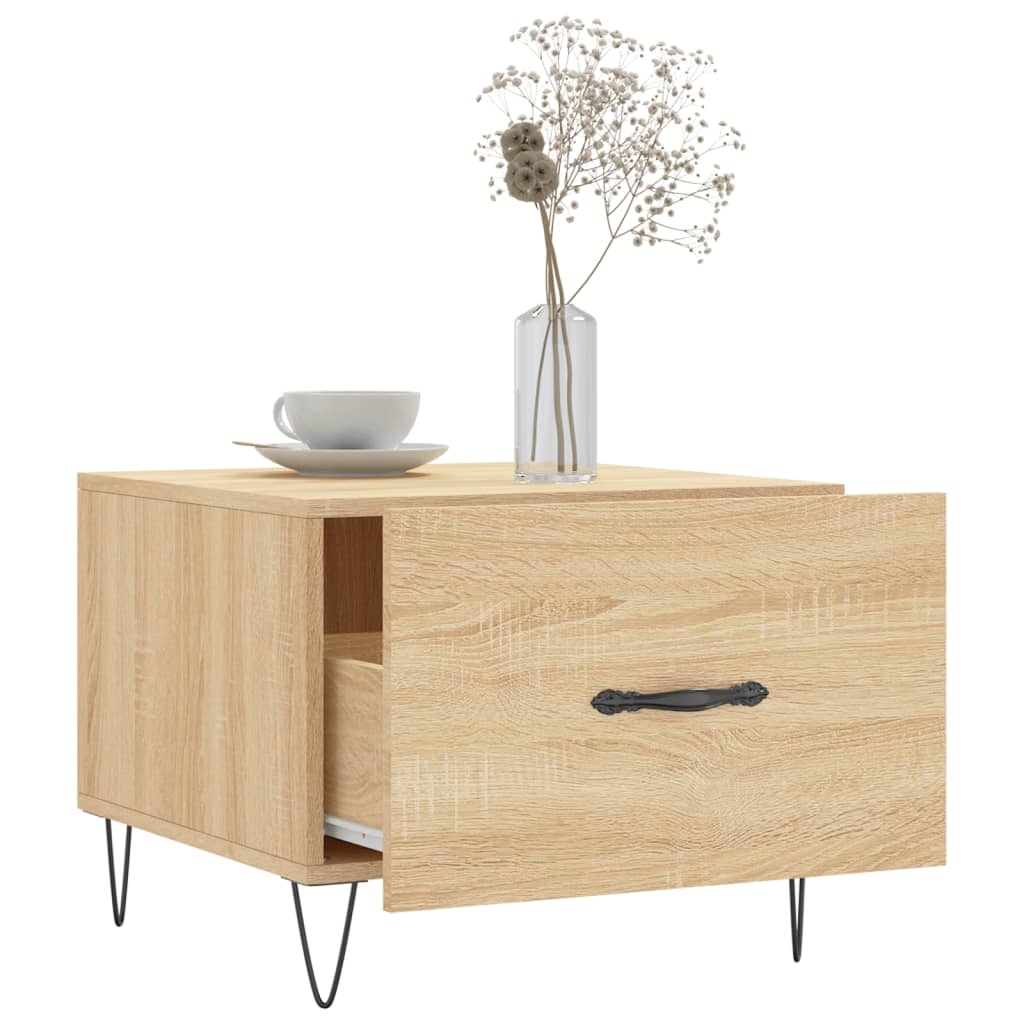 Coffee tables 2 pcs. Sonoma oak 50x50x40 cm wood material