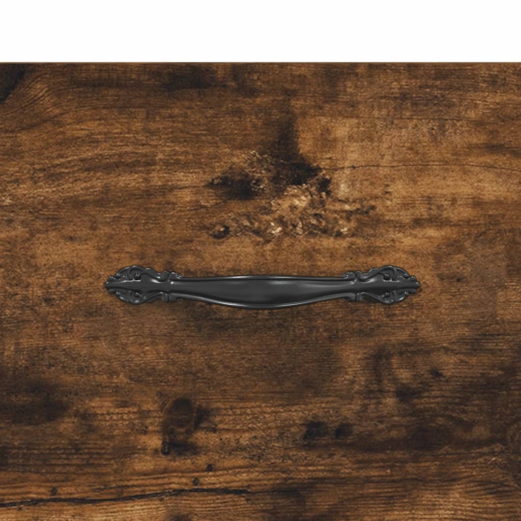 Coffee tables 2 pcs. Smoked oak 50x50x40 cm wood material