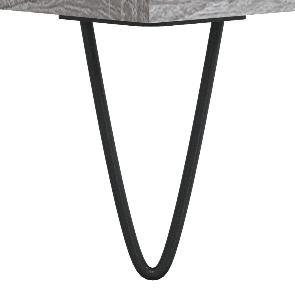 Coffee Tables 2 pcs. Gray Sonoma 50x50x40 cm Wood Material