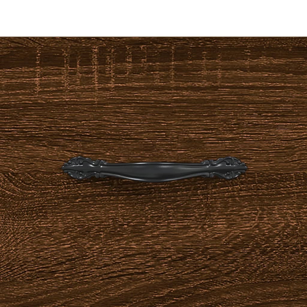 Coffee tables 2 pcs. Brown oak look 50x50x40 cm wood material