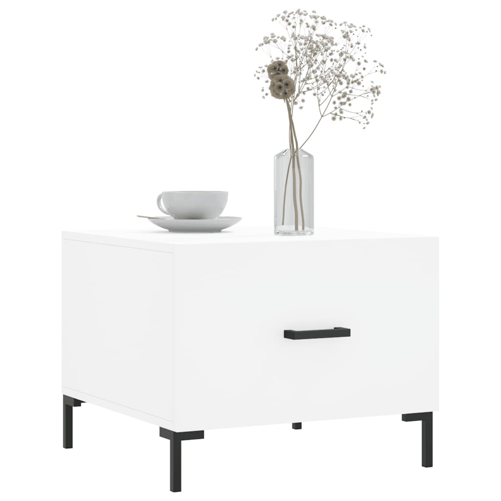 Coffee Tables 2 pcs. White 50x50x40 cm Wood Material