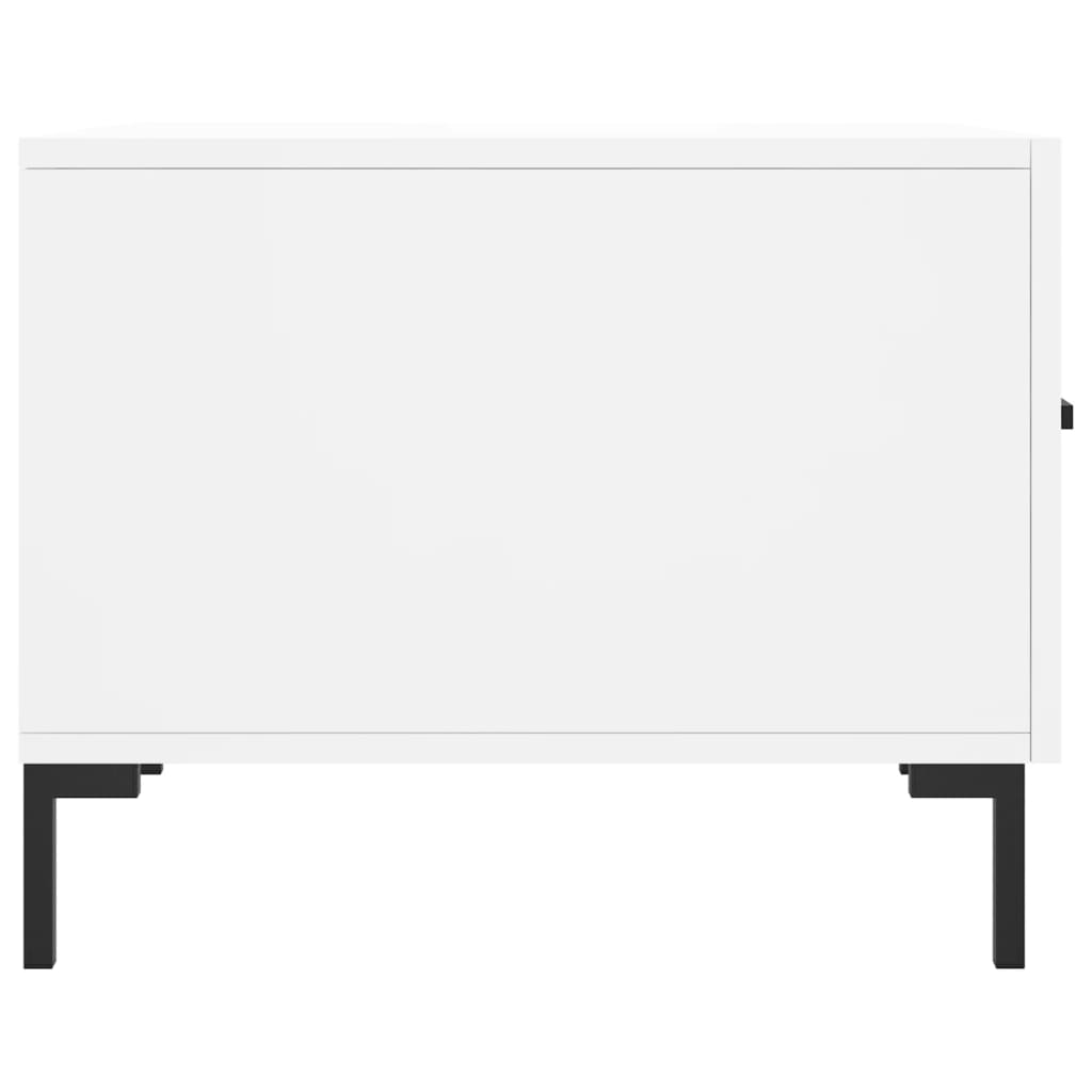 Coffee Tables 2 pcs. White 50x50x40 cm Wood Material