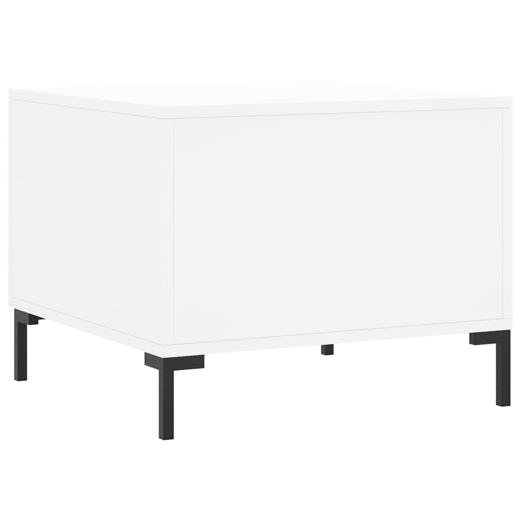 Coffee Tables 2 pcs. White 50x50x40 cm Wood Material