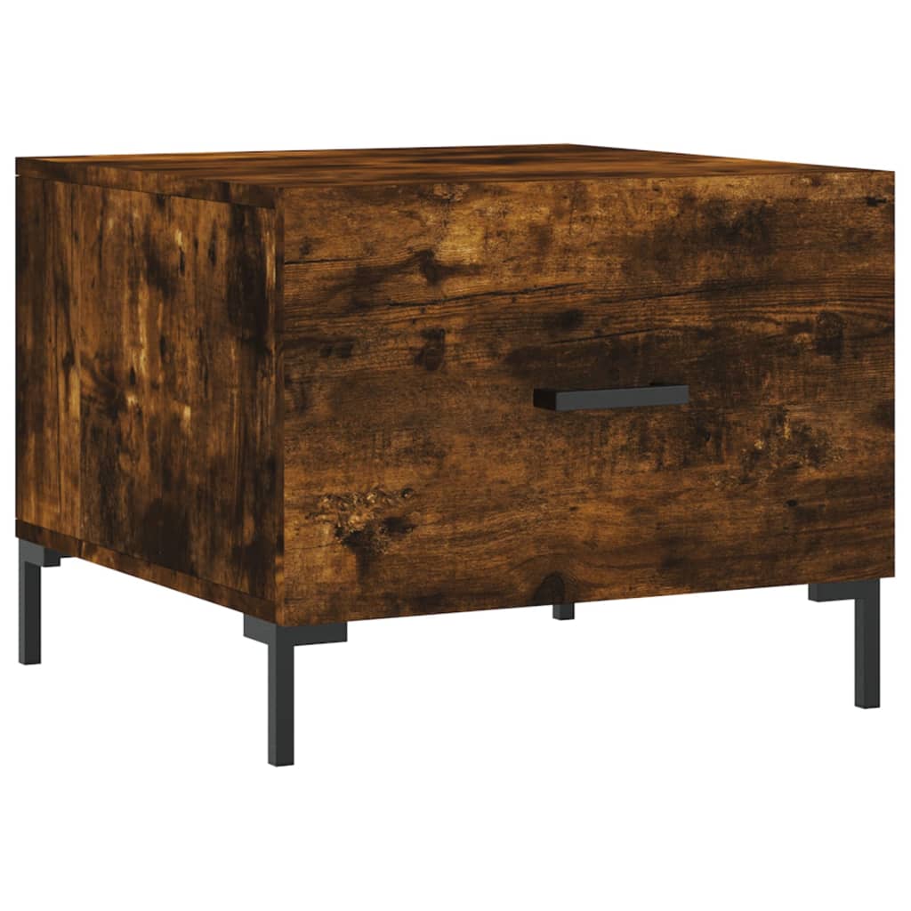 Coffee tables 2 pcs. Smoked oak 50x50x40 cm wood material