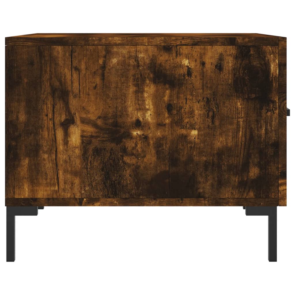 Coffee tables 2 pcs. Smoked oak 50x50x40 cm wood material