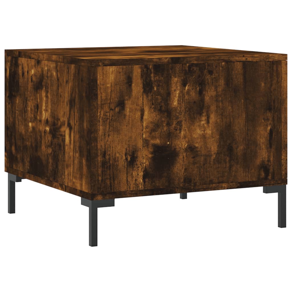 Coffee tables 2 pcs. Smoked oak 50x50x40 cm wood material