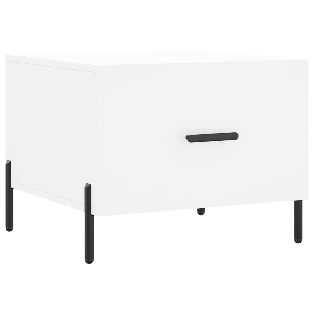 Coffee Tables 2 pcs. White 50x50x40 cm Wood Material