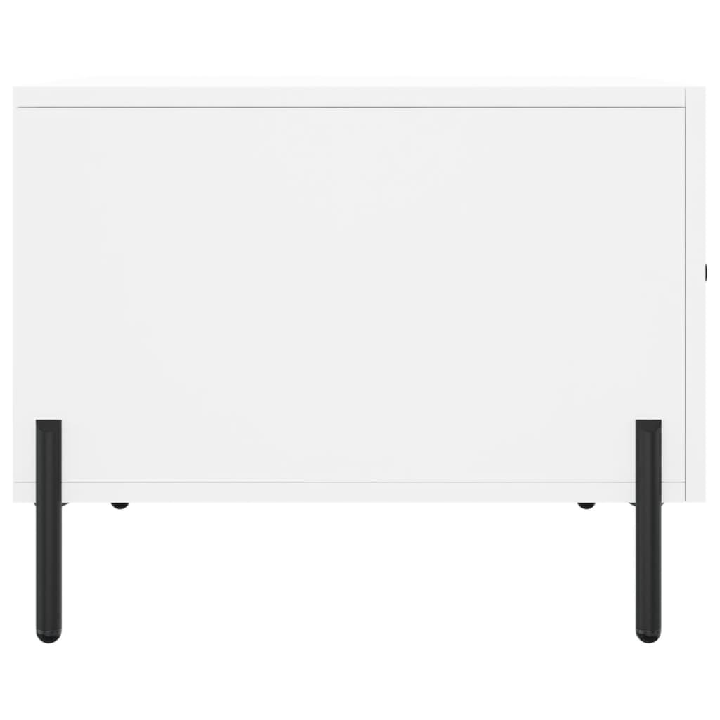 Coffee Tables 2 pcs. White 50x50x40 cm Wood Material