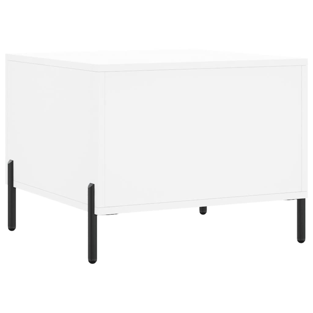 Coffee Tables 2 pcs. White 50x50x40 cm Wood Material