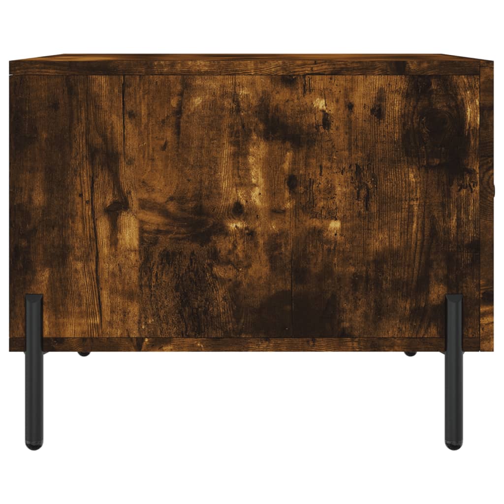 Coffee tables 2 pcs. Smoked oak 50x50x40 cm wood material