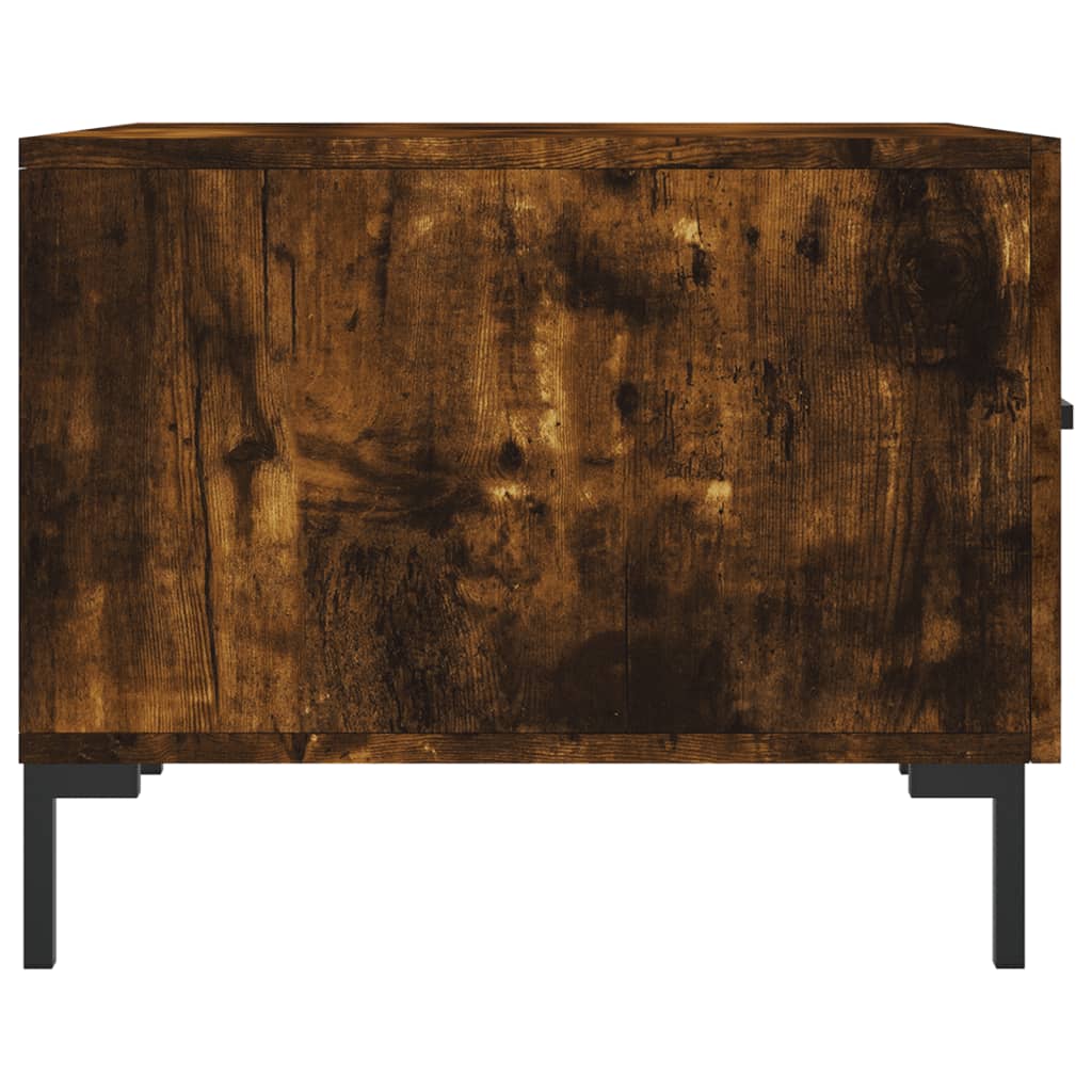 Coffee tables 2 pcs. Smoked oak 50x50x40 cm wood material