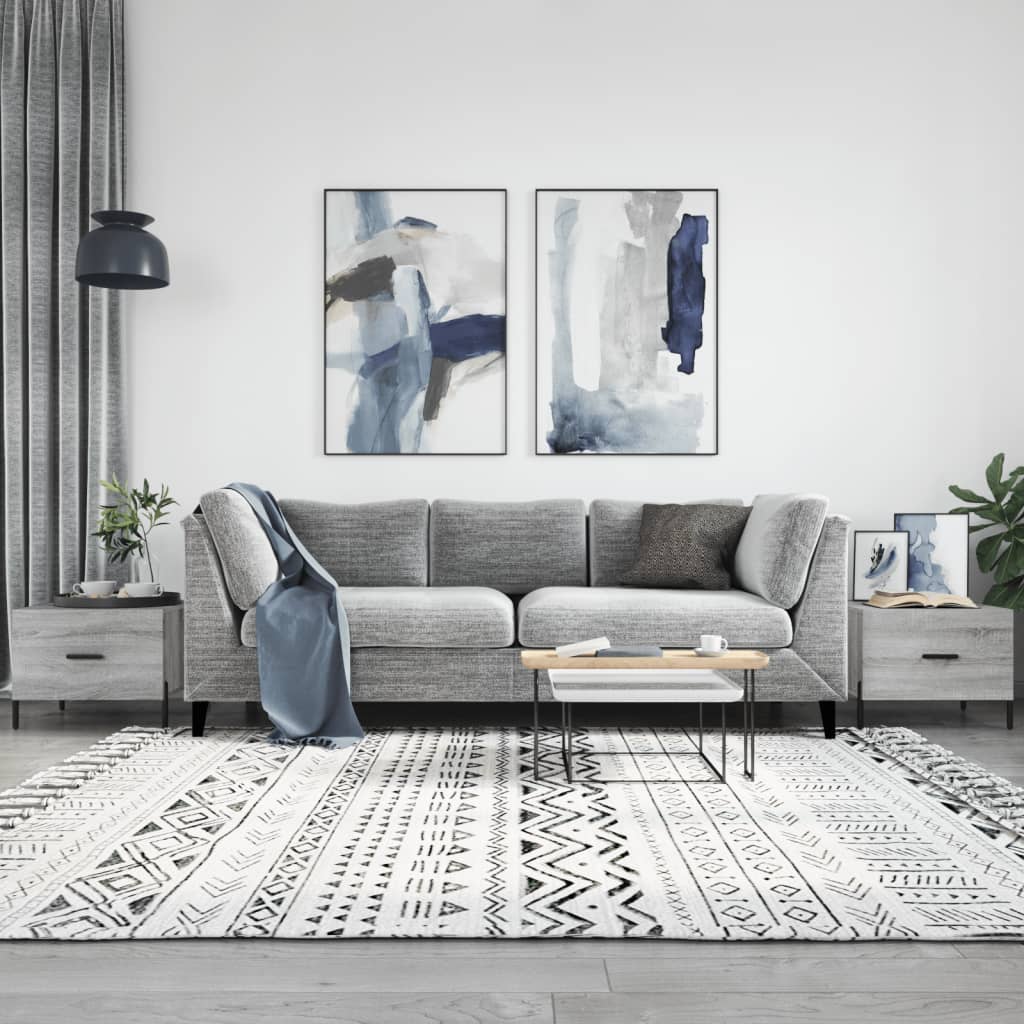 Coffee Tables 2 pcs. Gray Sonoma 50x50x40 cm Wood Material