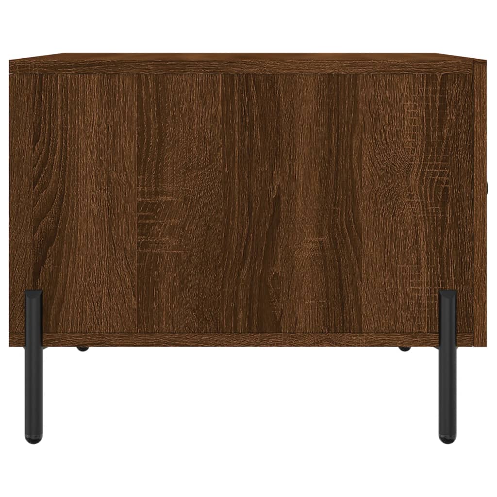 Coffee tables 2 pcs. Brown oak look 50x50x40 cm wood material