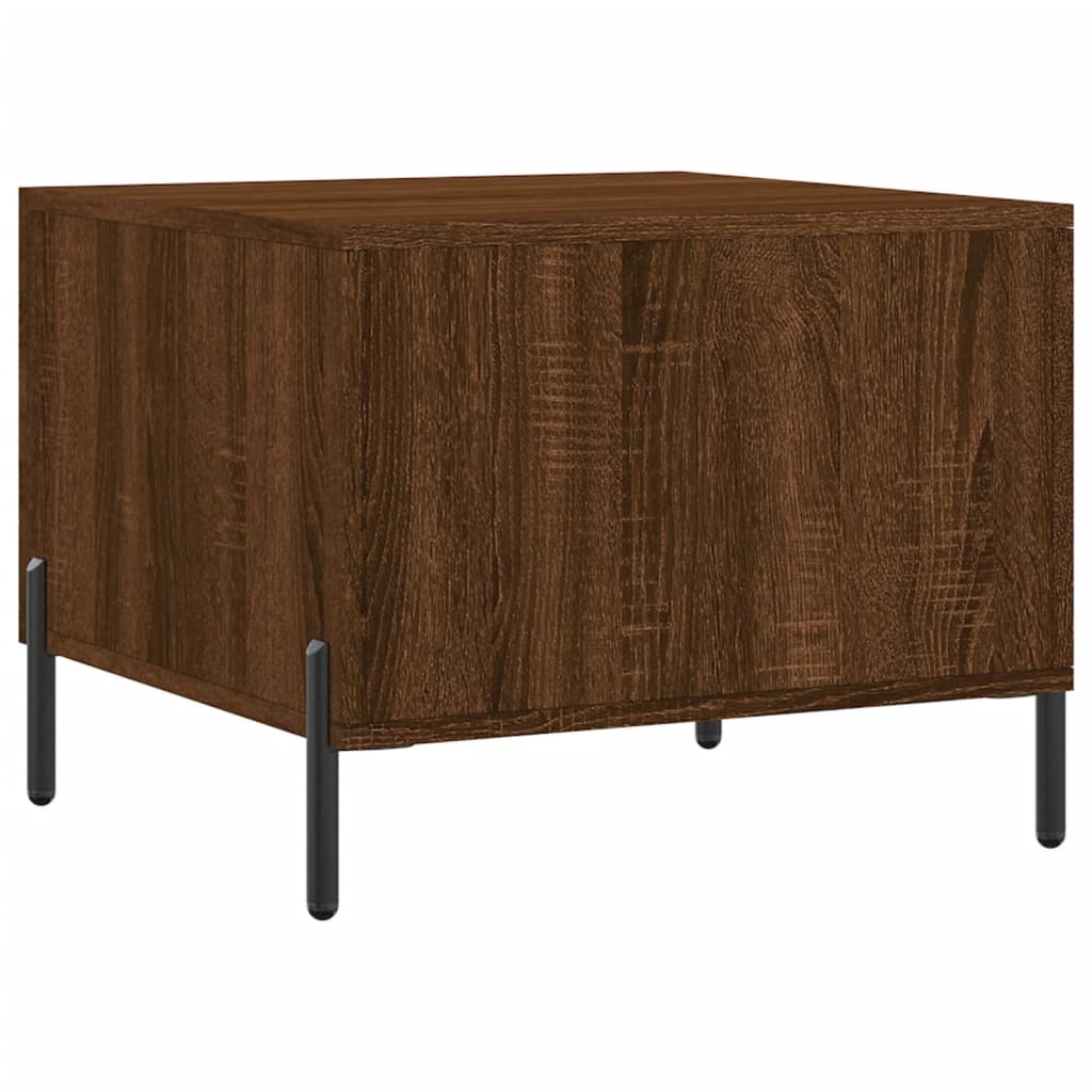 Coffee tables 2 pcs. Brown oak look 50x50x40 cm wood material