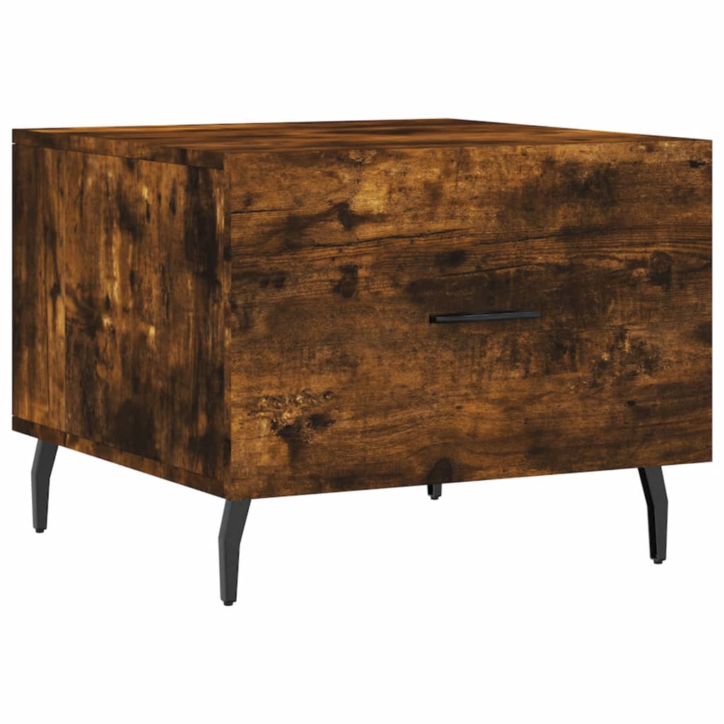 Coffee tables 2 pcs. Smoked oak 50x50x40 cm wood material