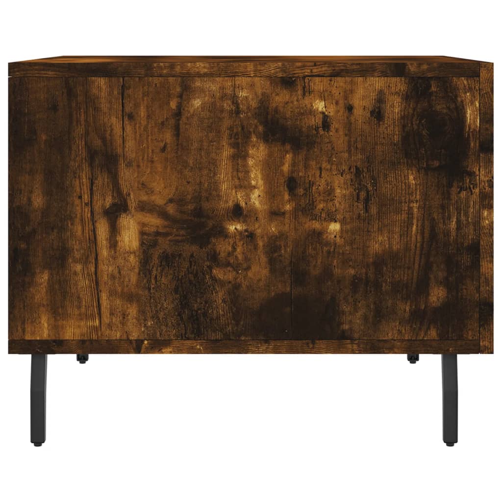 Coffee tables 2 pcs. Smoked oak 50x50x40 cm wood material