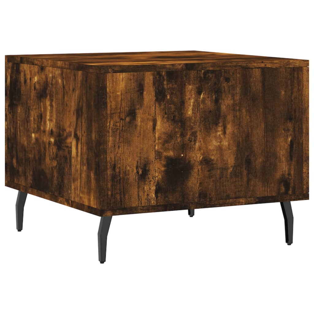 Coffee tables 2 pcs. Smoked oak 50x50x40 cm wood material