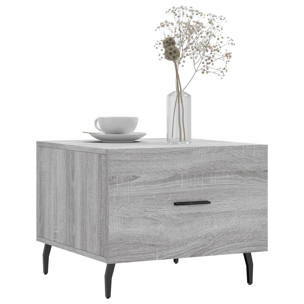 Coffee Tables 2 pcs. Gray Sonoma 50x50x40 cm Wood Material