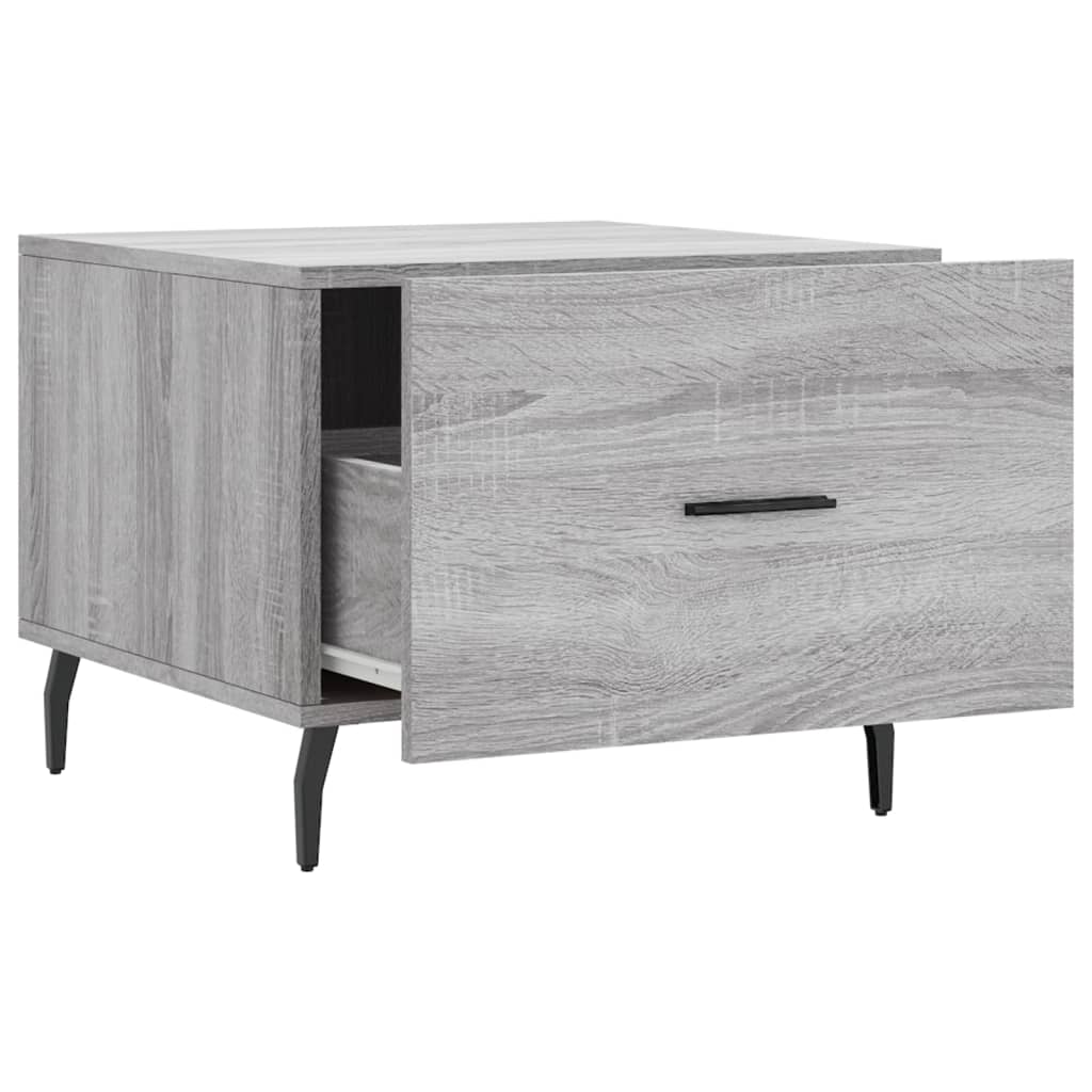 Coffee Tables 2 pcs. Gray Sonoma 50x50x40 cm Wood Material