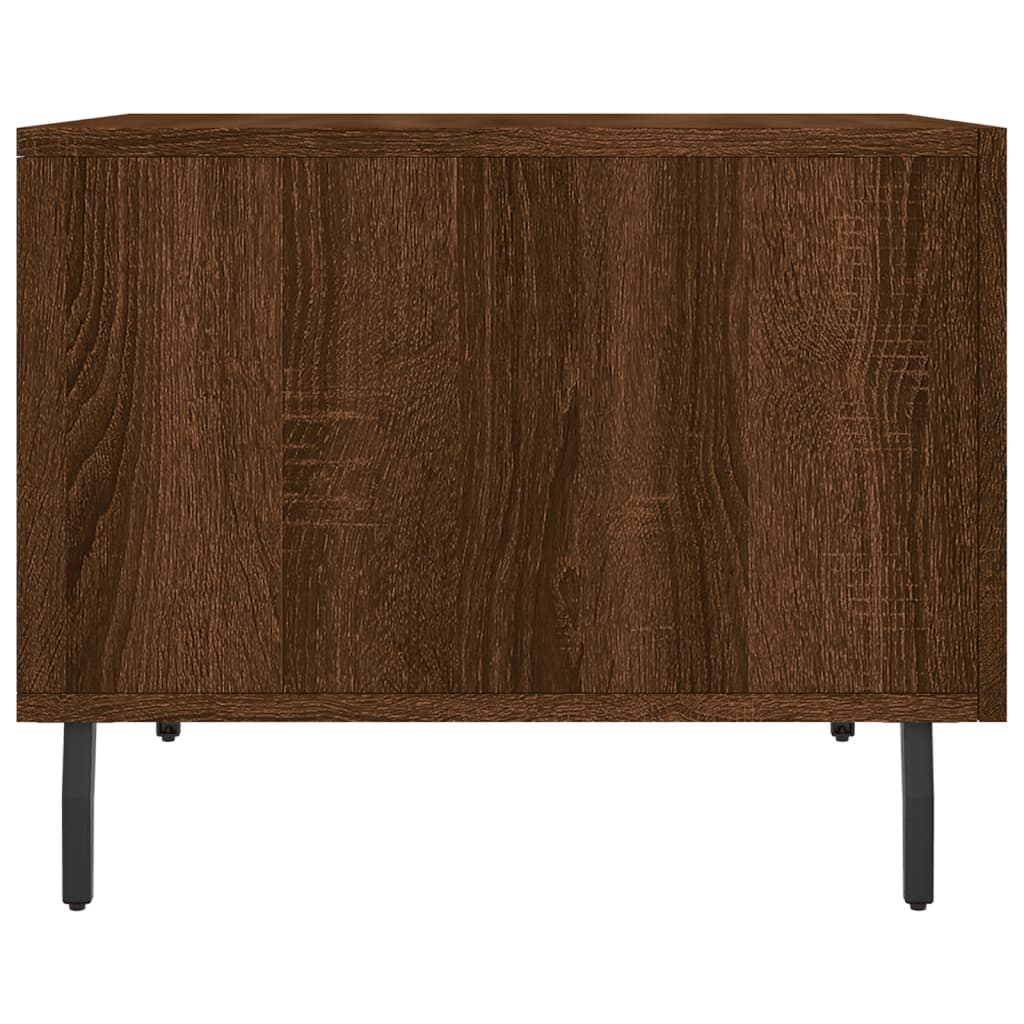 Coffee tables 2 pcs. Brown oak look 50x50x40 cm wood material