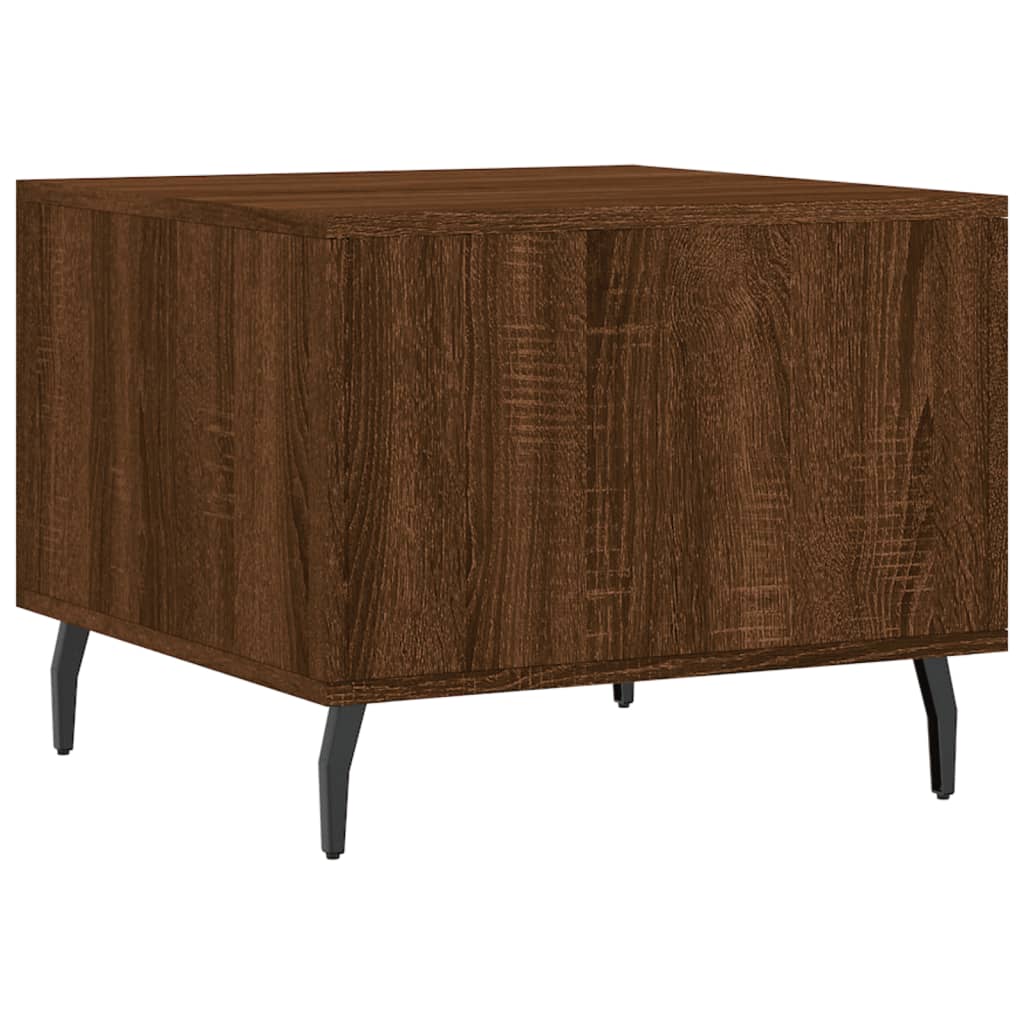 Coffee tables 2 pcs. Brown oak look 50x50x40 cm wood material