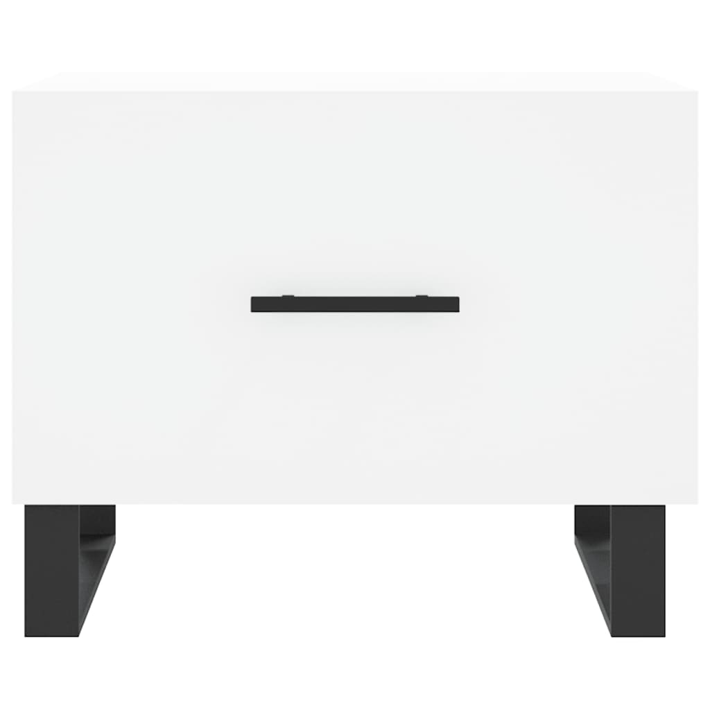 Coffee Tables 2 pcs. White 50x50x40 cm Wood Material