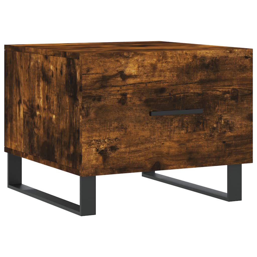 Coffee tables 2 pcs. Smoked oak 50x50x40 cm wood material