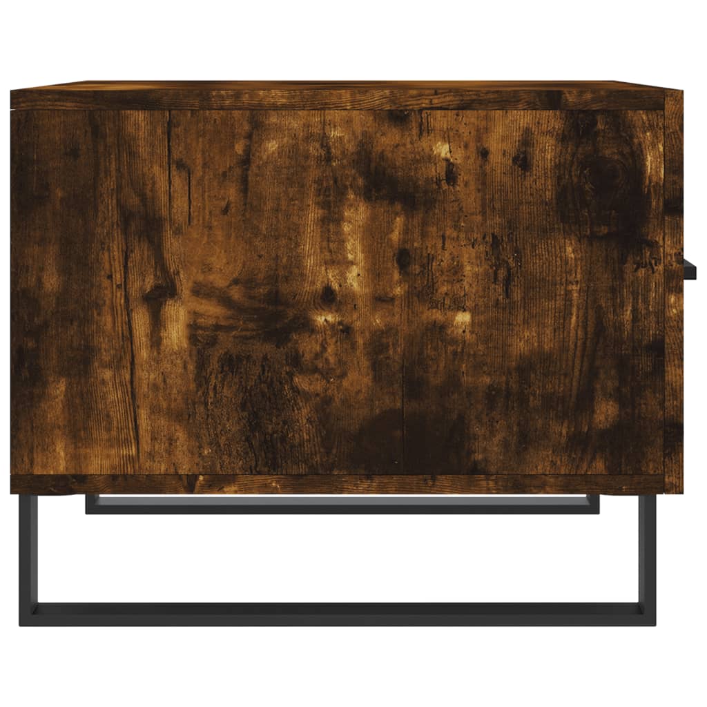Coffee tables 2 pcs. Smoked oak 50x50x40 cm wood material