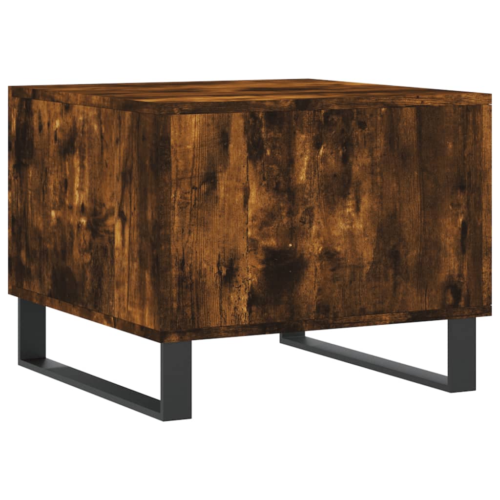 Coffee tables 2 pcs. Smoked oak 50x50x40 cm wood material