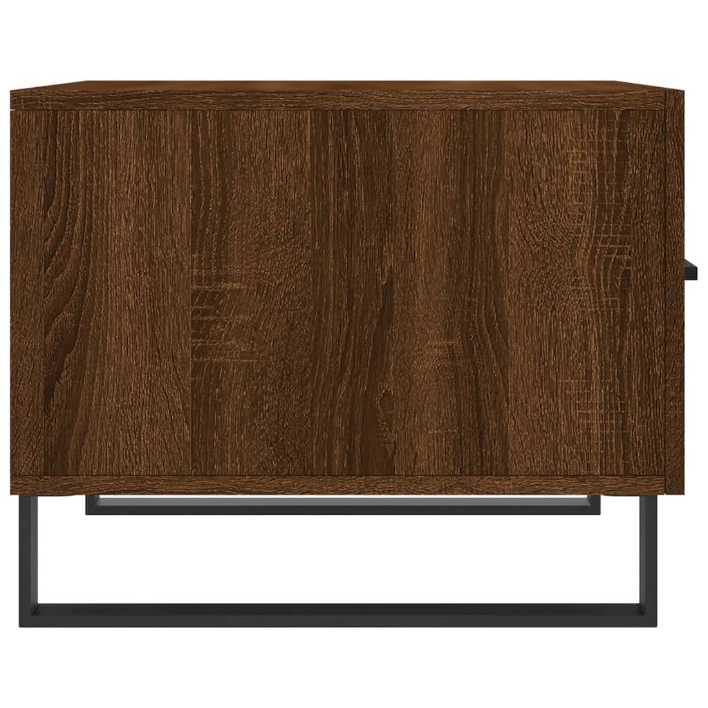 Coffee tables 2 pcs. Brown oak look 50x50x40 cm wood material