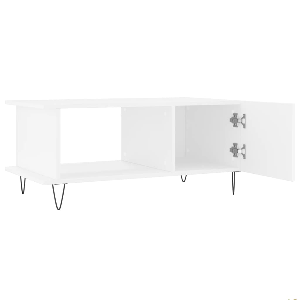 Coffee Table White 90x50x40 cm Wood Material