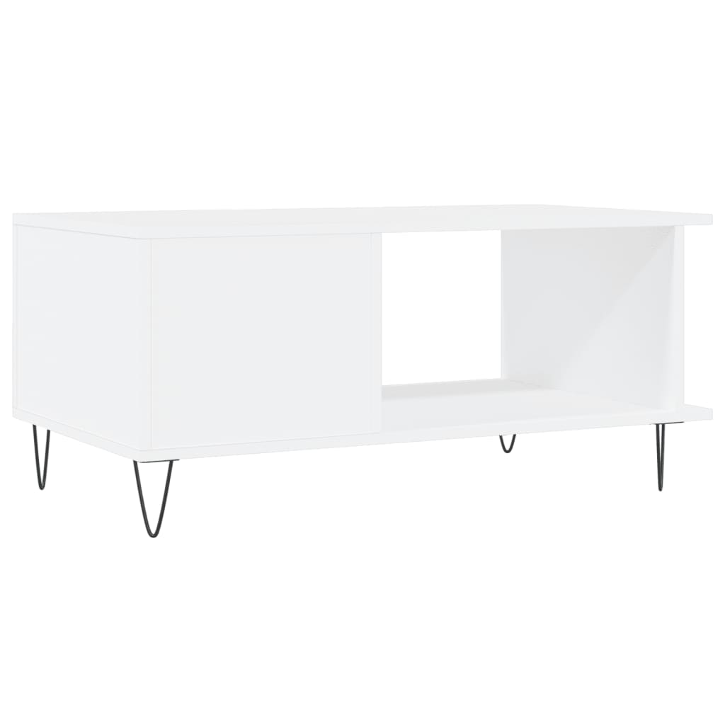 Coffee Table White 90x50x40 cm Wood Material