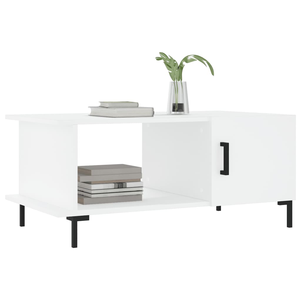 Coffee Table White 90x50x40 cm Wood Material