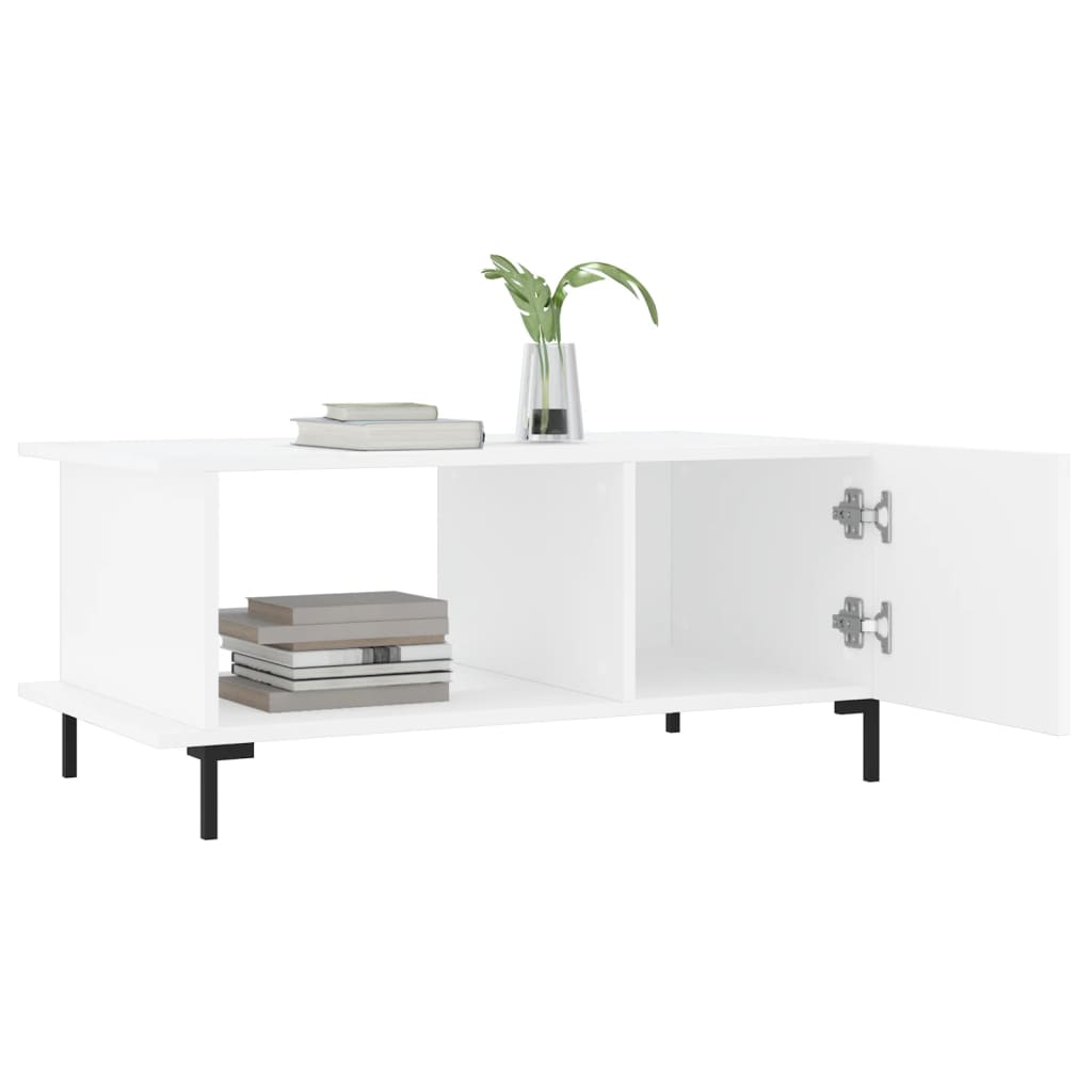 Coffee Table White 90x50x40 cm Wood Material