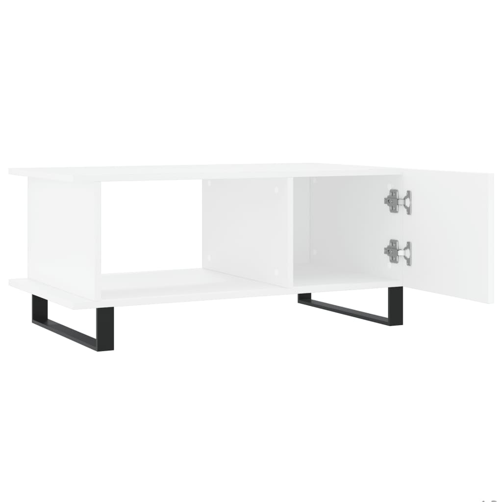 Coffee Table White 90x50x40 cm Wood Material