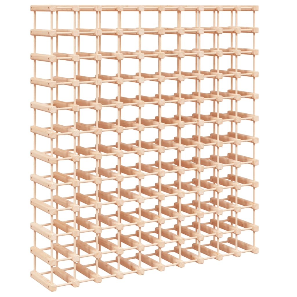Wine rack for 120 bottles 112.5x23x123.5 cm solid pine wood