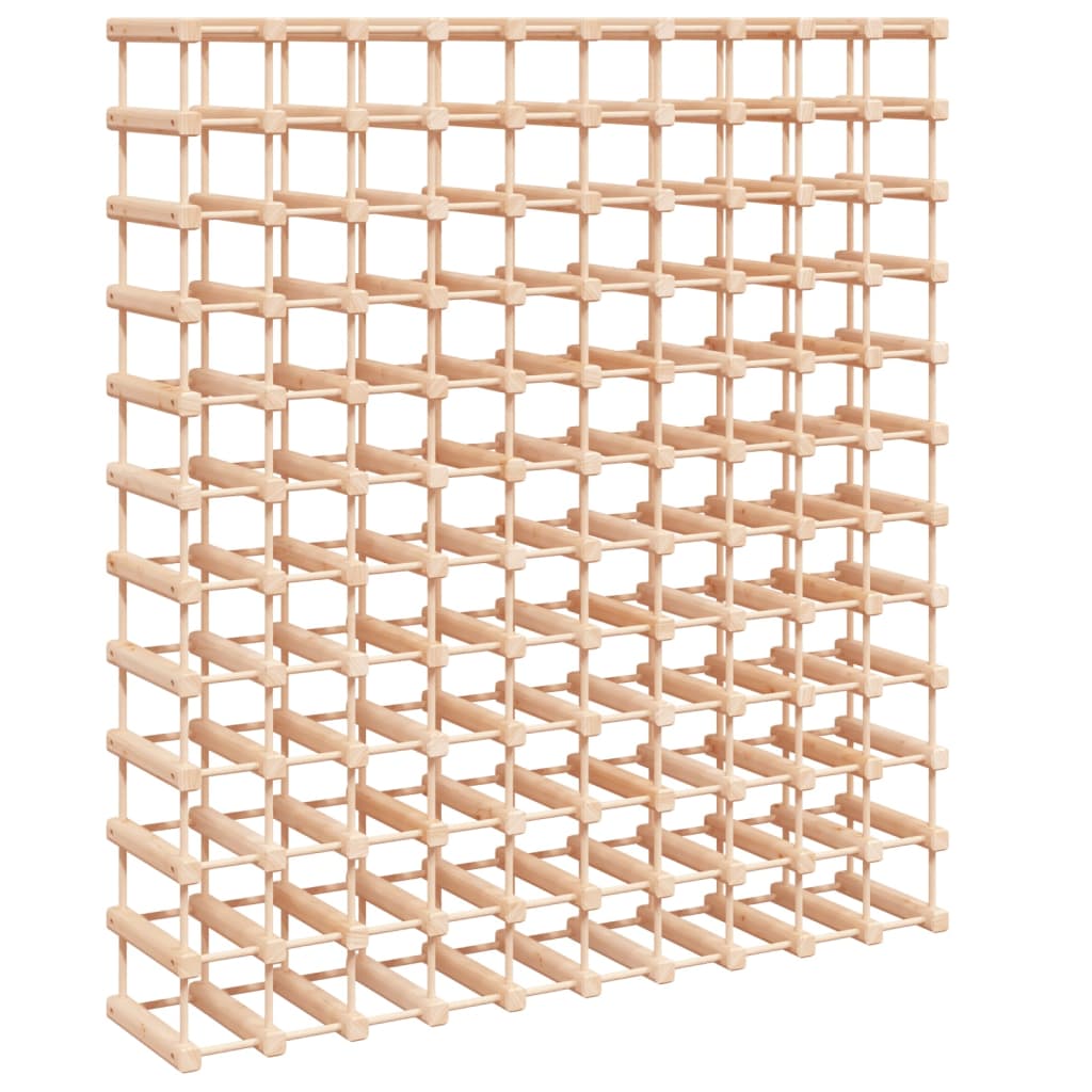 Wine rack for 120 bottles 112.5x23x123.5 cm solid pine wood