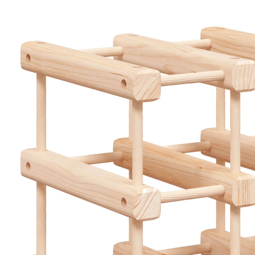 Wine rack for 120 bottles 112.5x23x123.5 cm solid pine wood