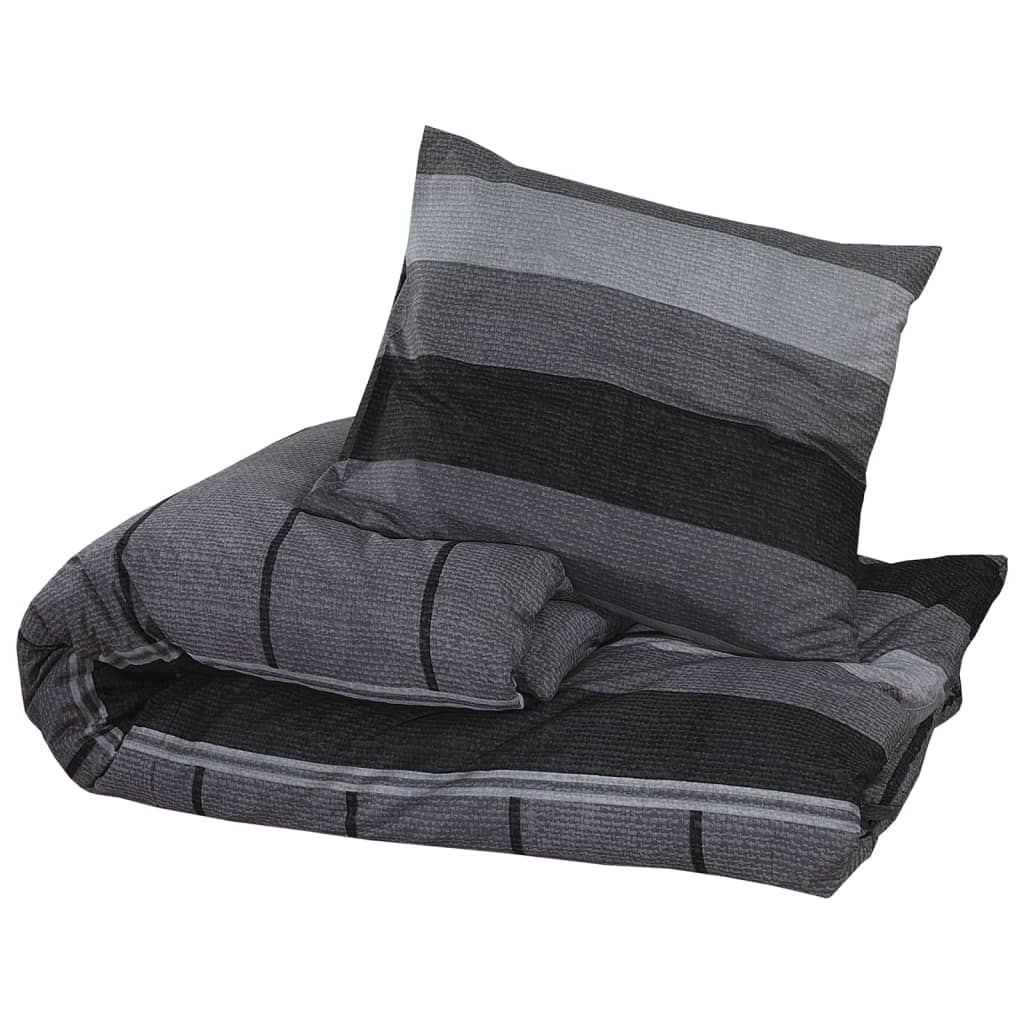 Bedding set dark grey 260x240 cm cotton