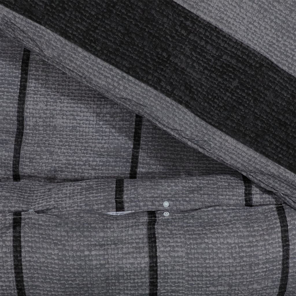Bedding set dark grey 260x240 cm cotton