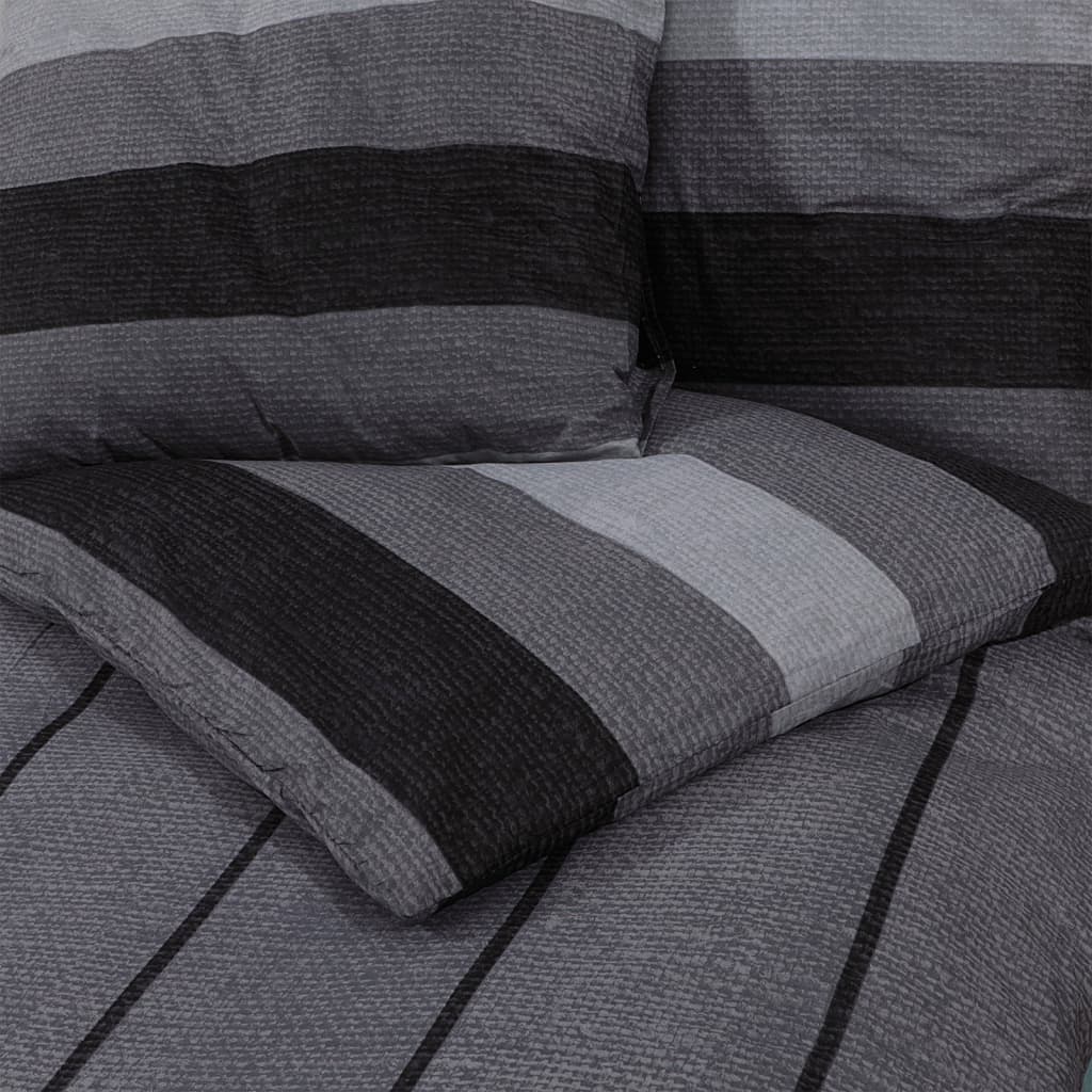 Bedding set dark grey 260x240 cm cotton